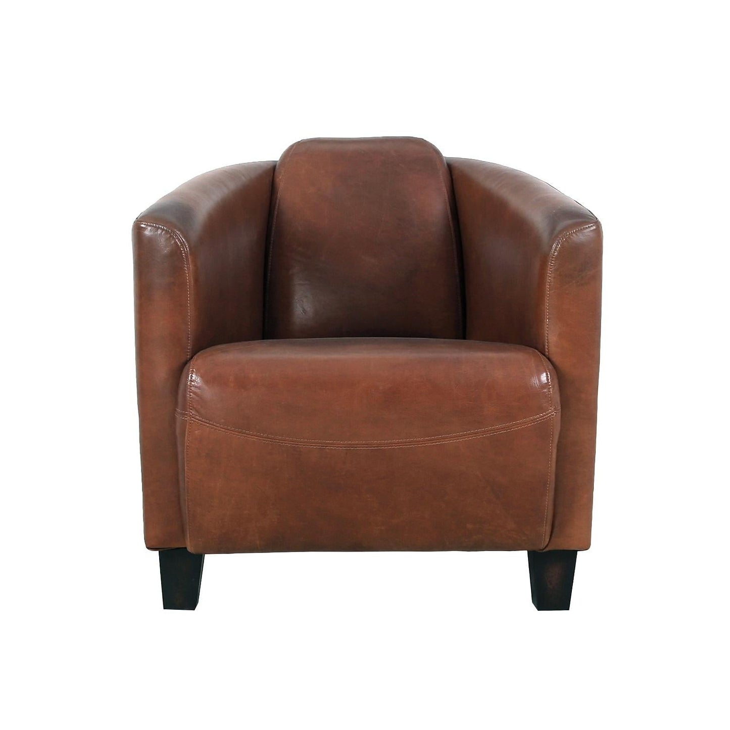 Madison Top Grain Leather Upholstered Armchair