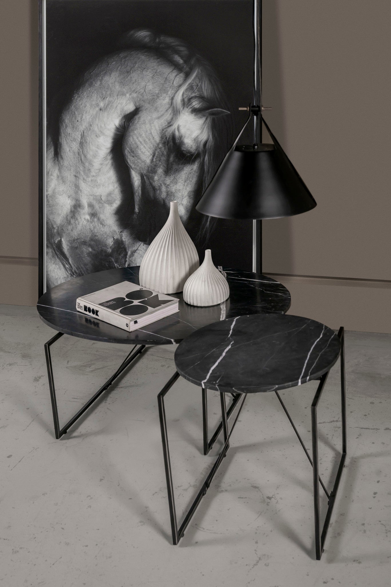 Georgina Coffee Table - Black Marble