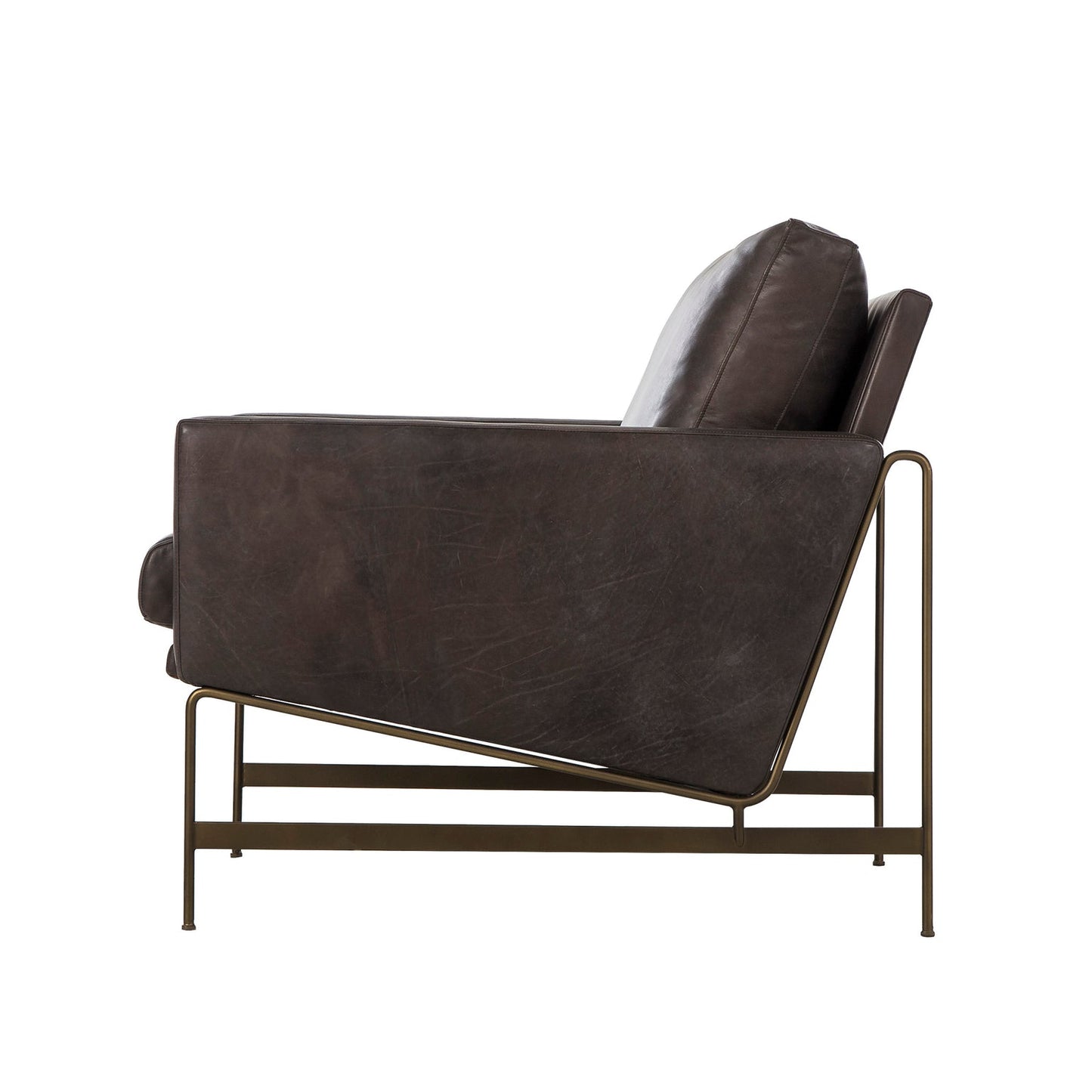 Vanessa Chair - Destroyed Black Leather