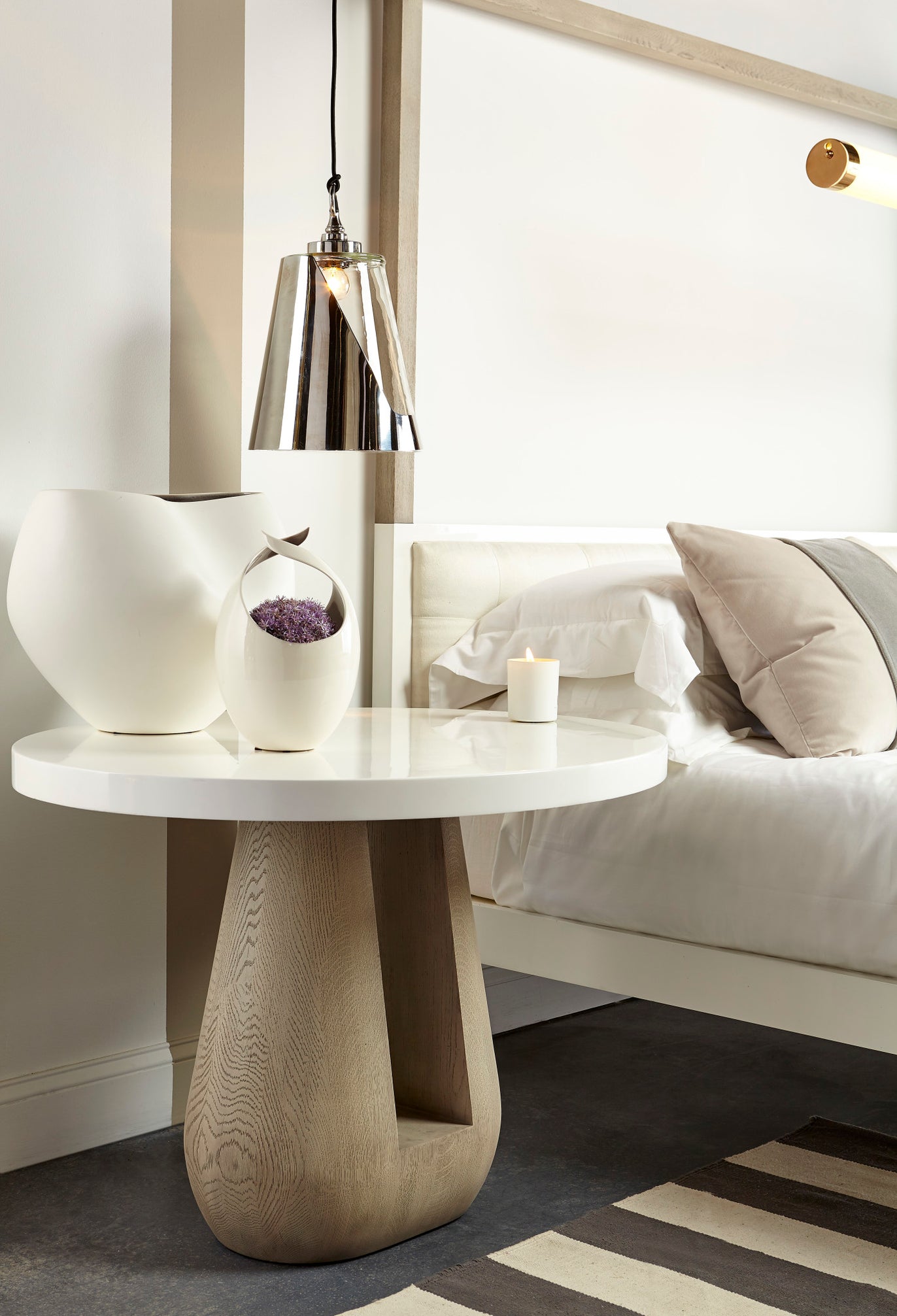 Gray Side Table