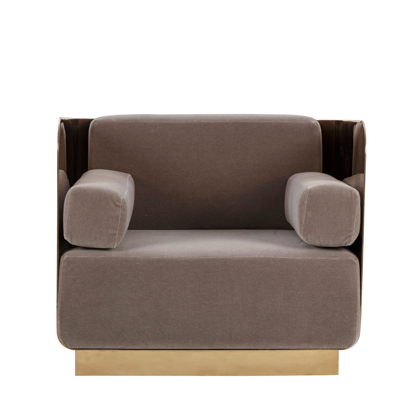 Vinci Occasional Chair - Mirrored Brass