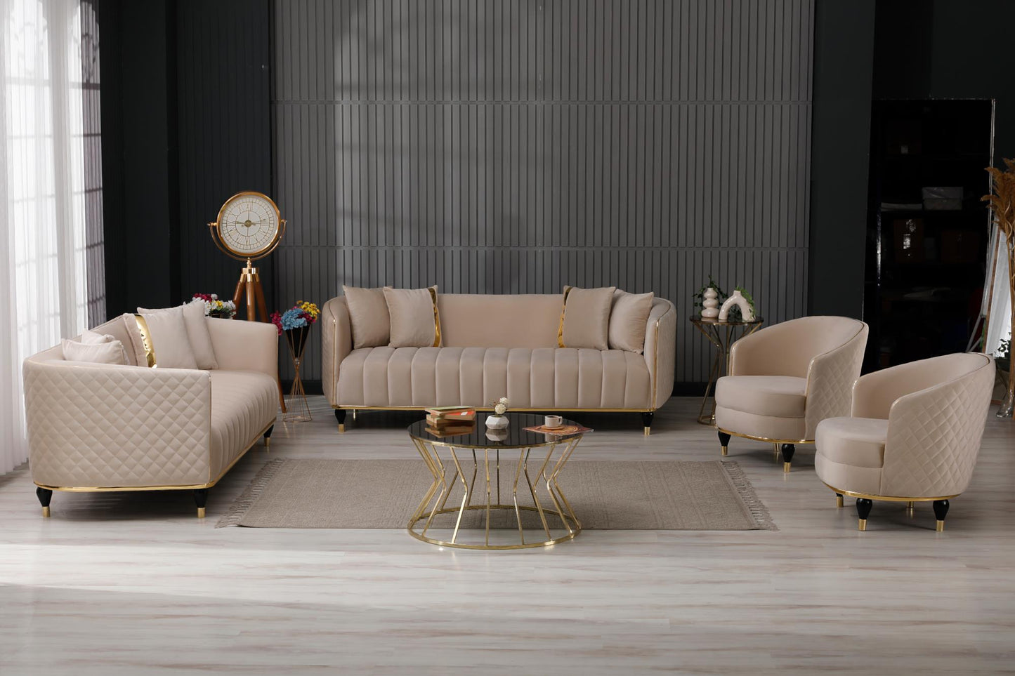 Toronto Stationary Livingroom (2 Sofa & 2 Chair)