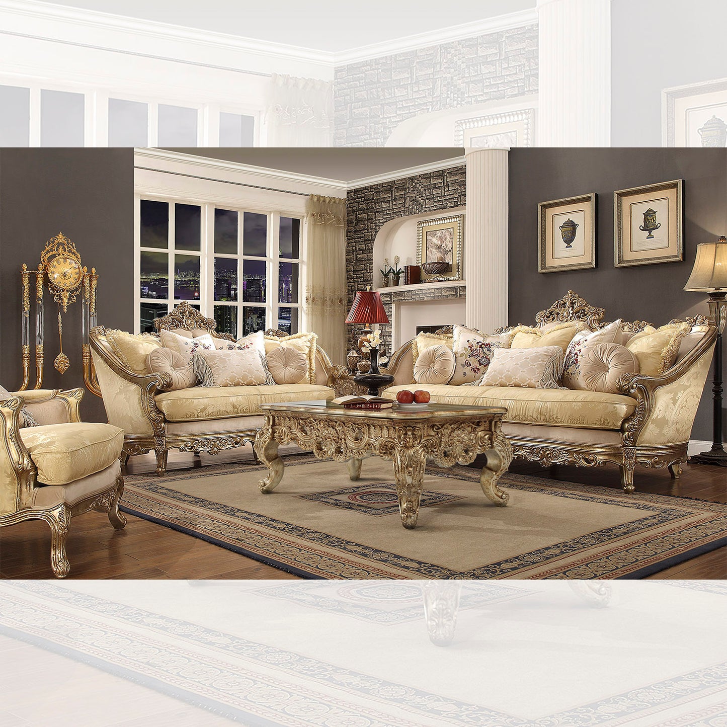 HD-2626 - 3pc Sofa Set