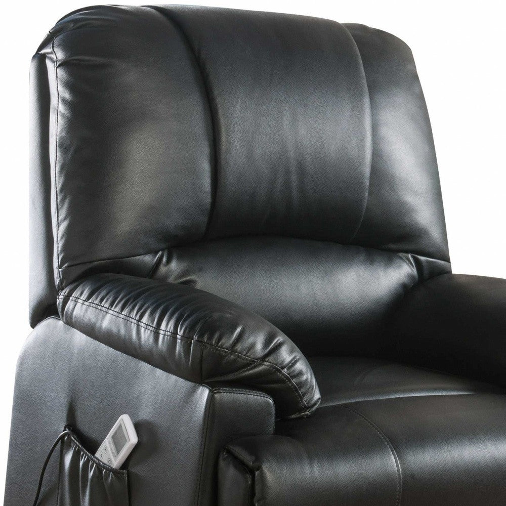 Faux Leather Power Massage Lift Assist Recliner