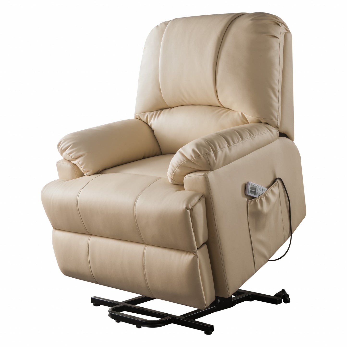 Faux Leather Power Massage Lift Assist Recliner