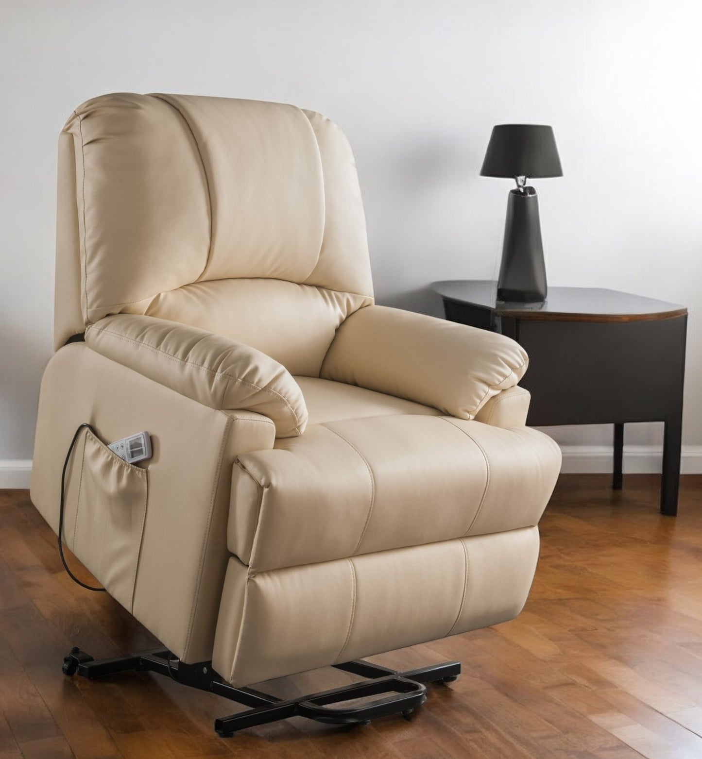 Faux Leather Power Massage Lift Assist Recliner