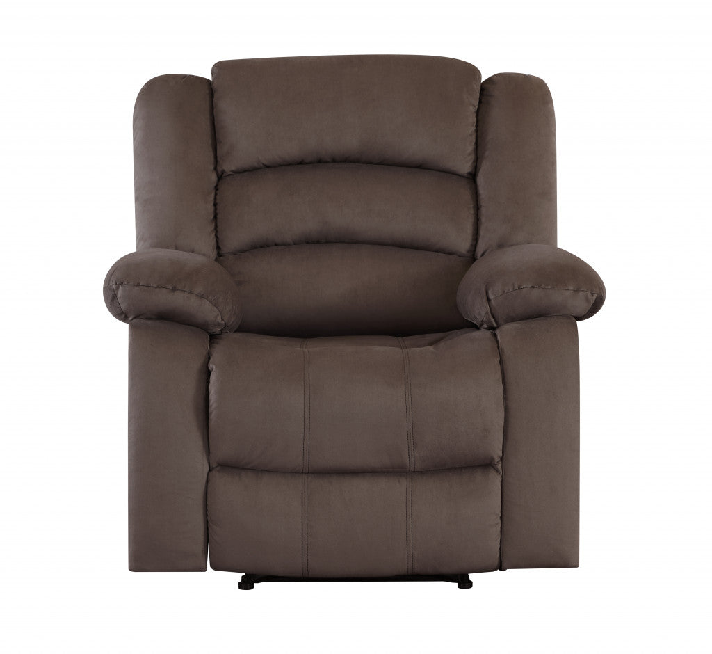 Three Piece Indoor Microsuede Six Person Seating Set