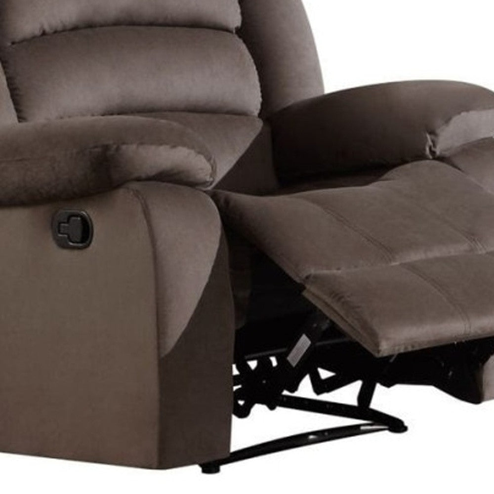 Three Piece Indoor Microsuede Six Person Seating Set