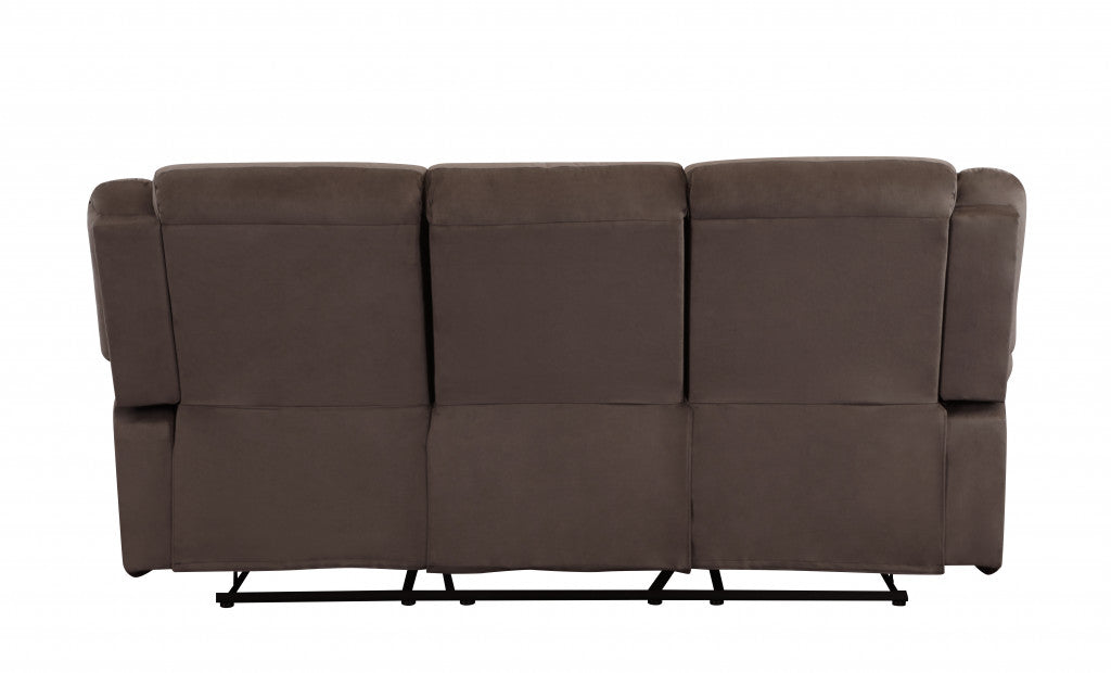 Contemporary Brown Fabric Sofa