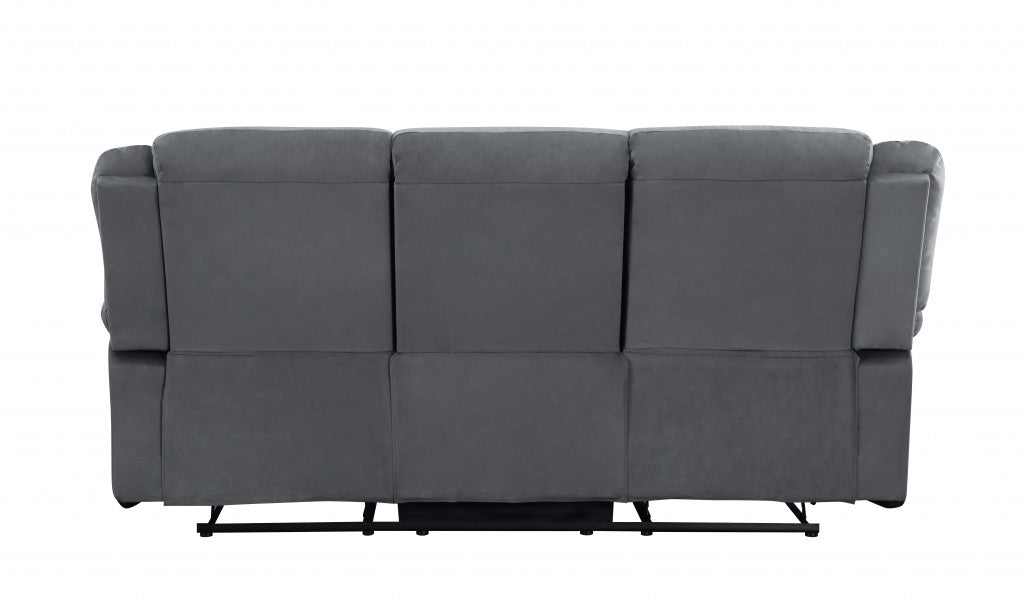 Contemporary Grey Fabric Sofa