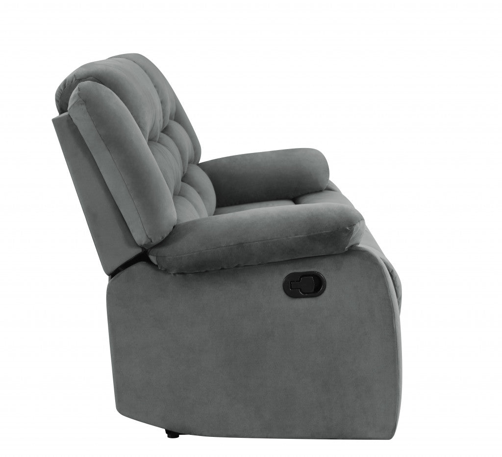 Contemporary Grey Fabric Sofa