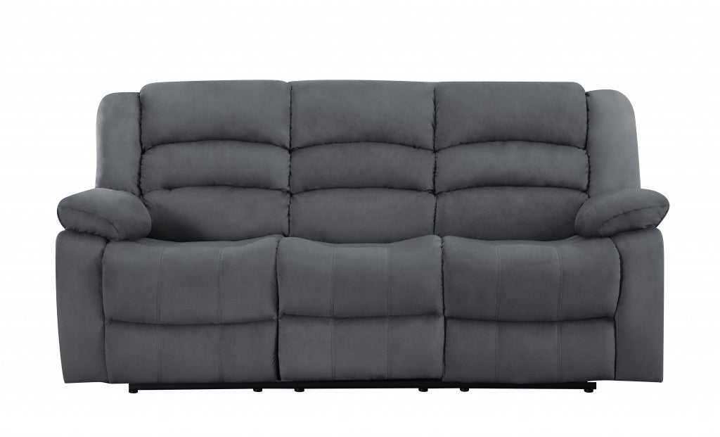 Contemporary Grey Fabric Sofa