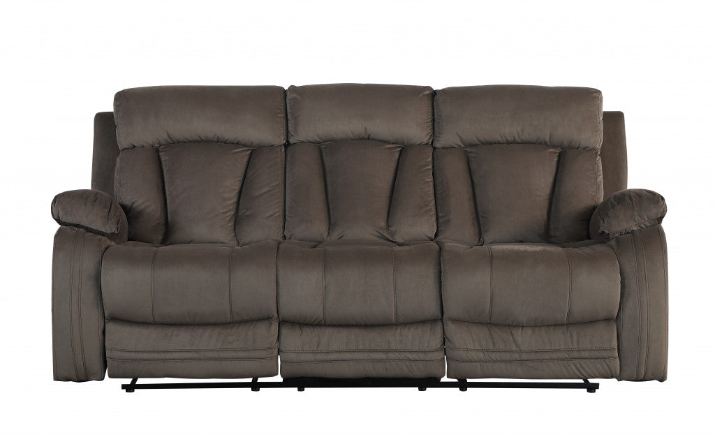Modern Brown Fabric Sofa