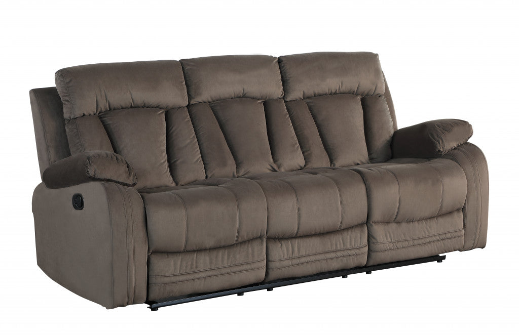Modern Brown Fabric Sofa