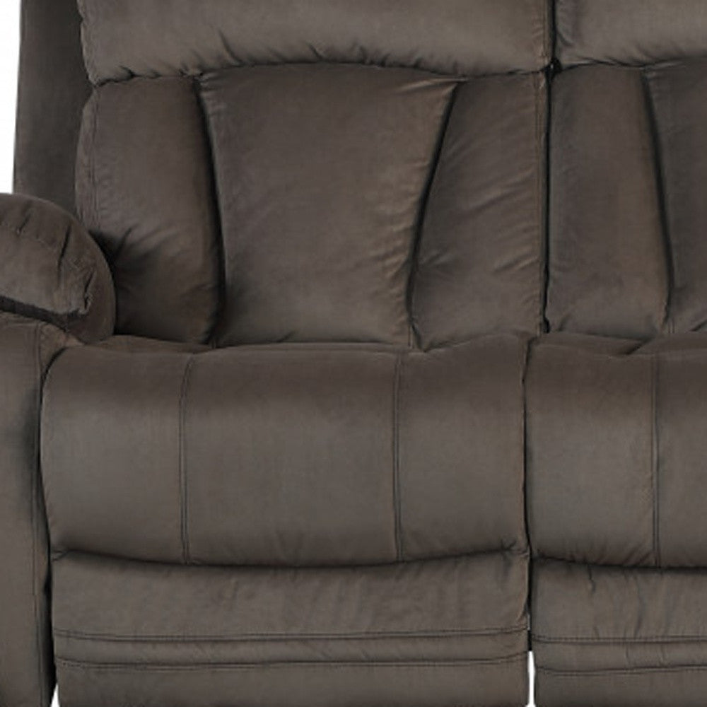 Modern Brown Fabric Sofa