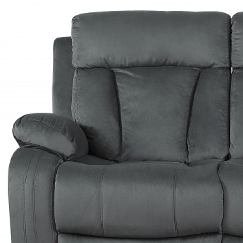 Modern Grey Fabric Sofa