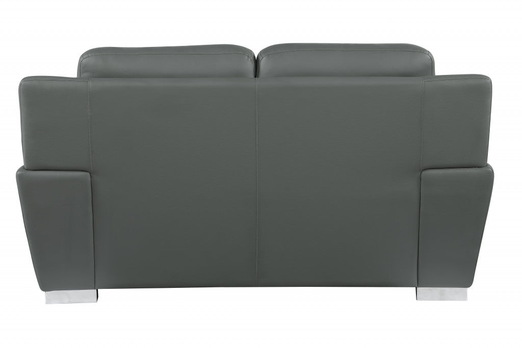 Faux Leather Love Seat