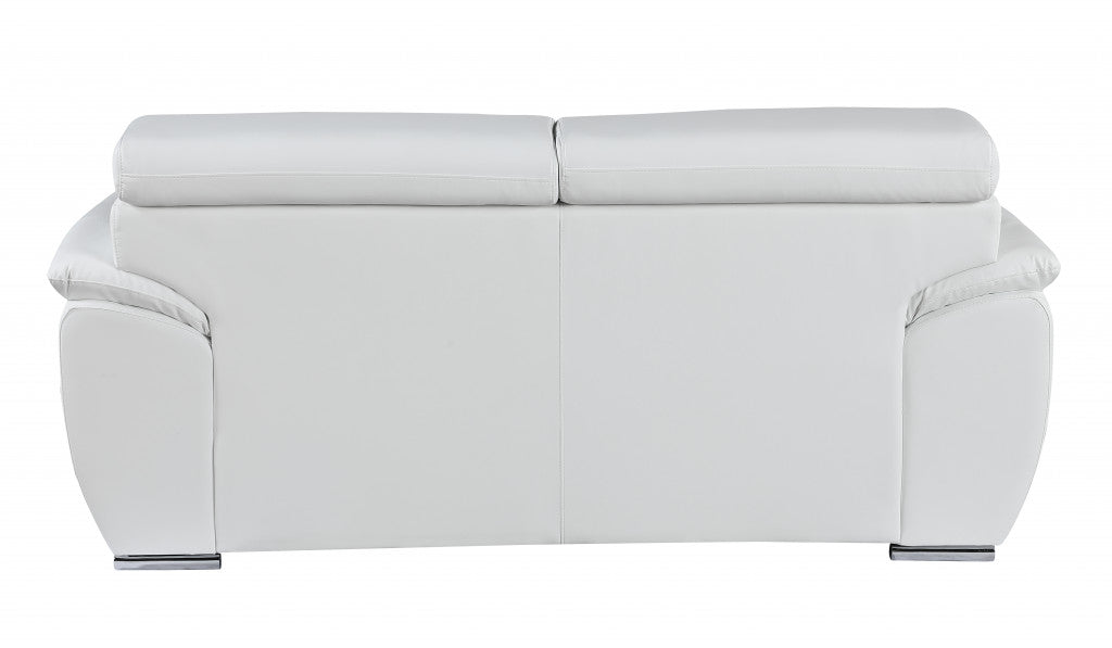 Faux Leather Loveseat