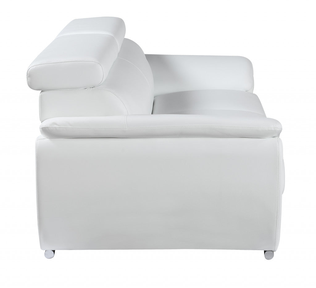 Faux Leather Loveseat
