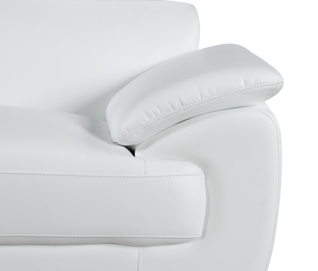 Faux Leather Loveseat