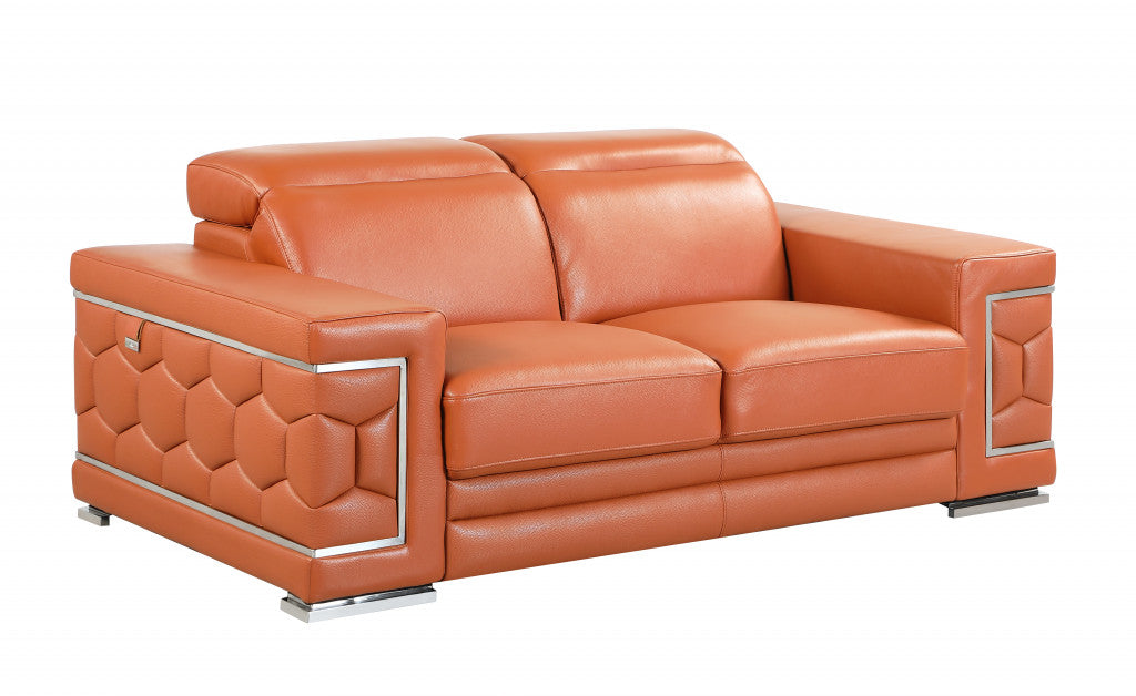 Genuine Leather Love Seat