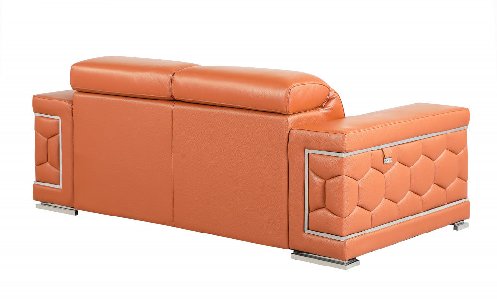 Genuine Leather Love Seat