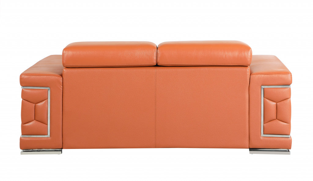 Genuine Leather Love Seat