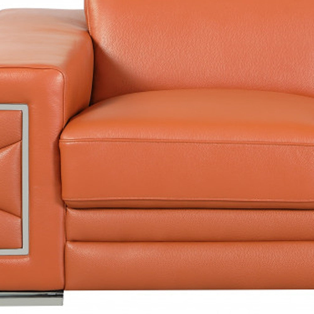 Genuine Leather Love Seat