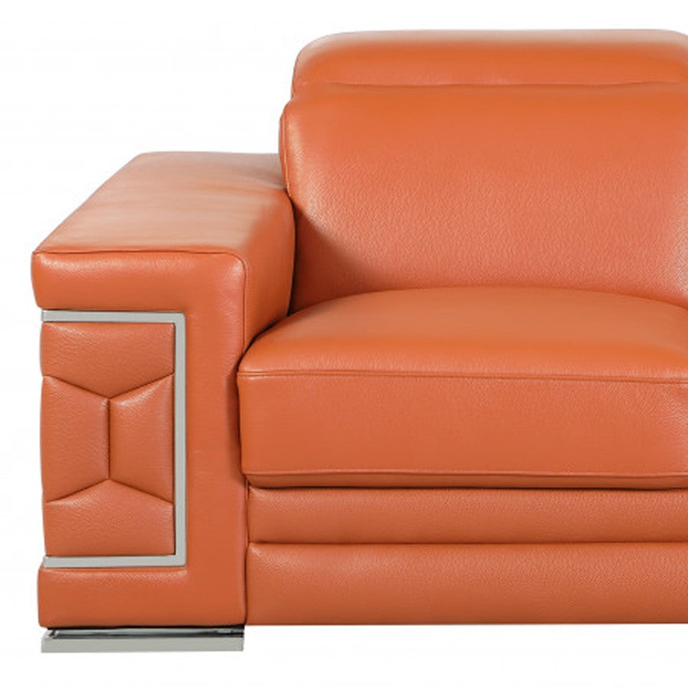 Genuine Leather Love Seat