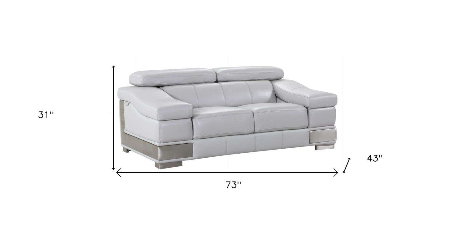 Genuine Leather Love Seat