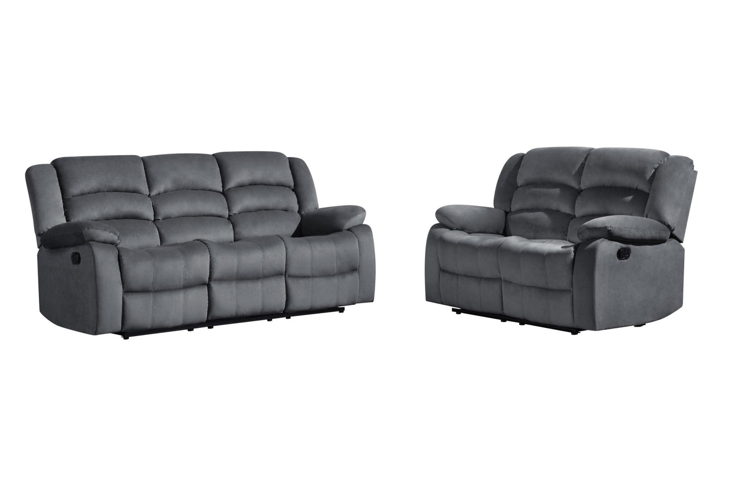 Two Piece Indoor Microsuede Five Person Seating Set