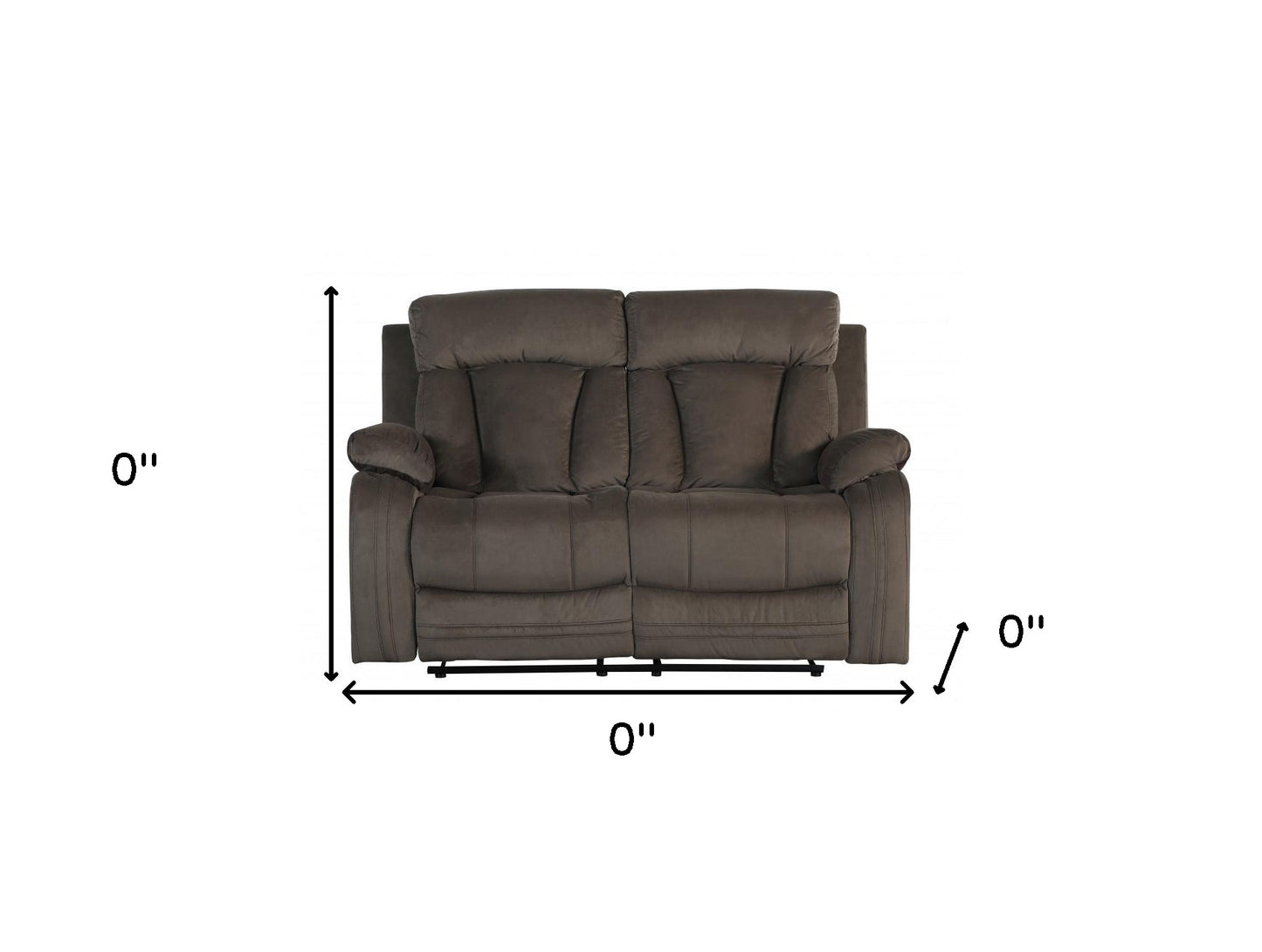 Two Piece Indoor Microsuede Five Person Seating Set