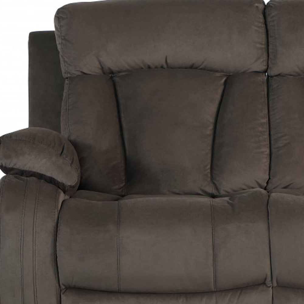 Two Piece Indoor Microsuede Five Person Seating Set
