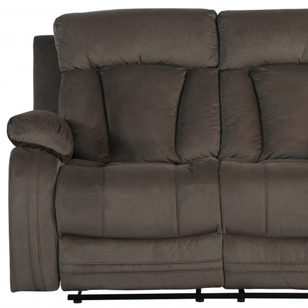 Two Piece Indoor Microsuede Five Person Seating Set