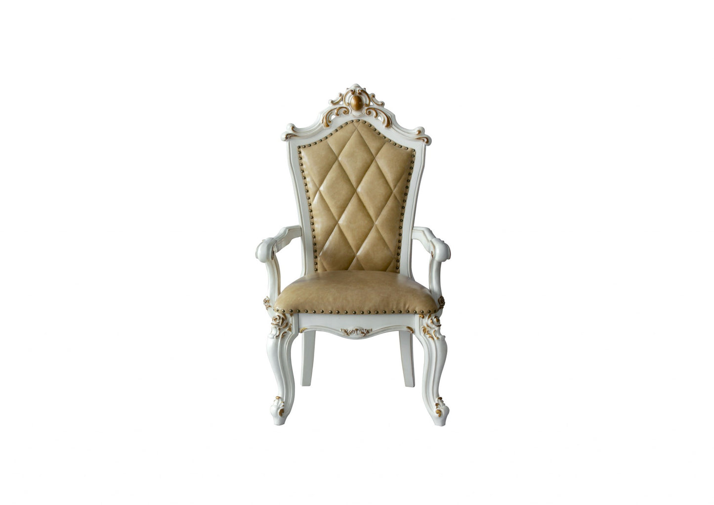 Set of Two Faux Leather Tufted Side Chair