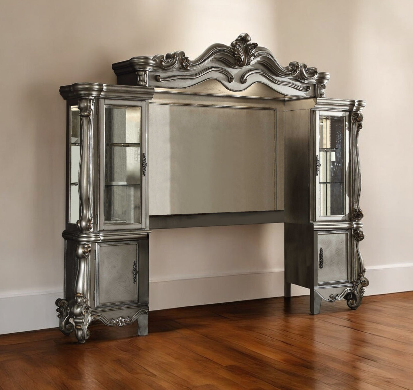 Solid Wood Floating Mount Entertainment Center