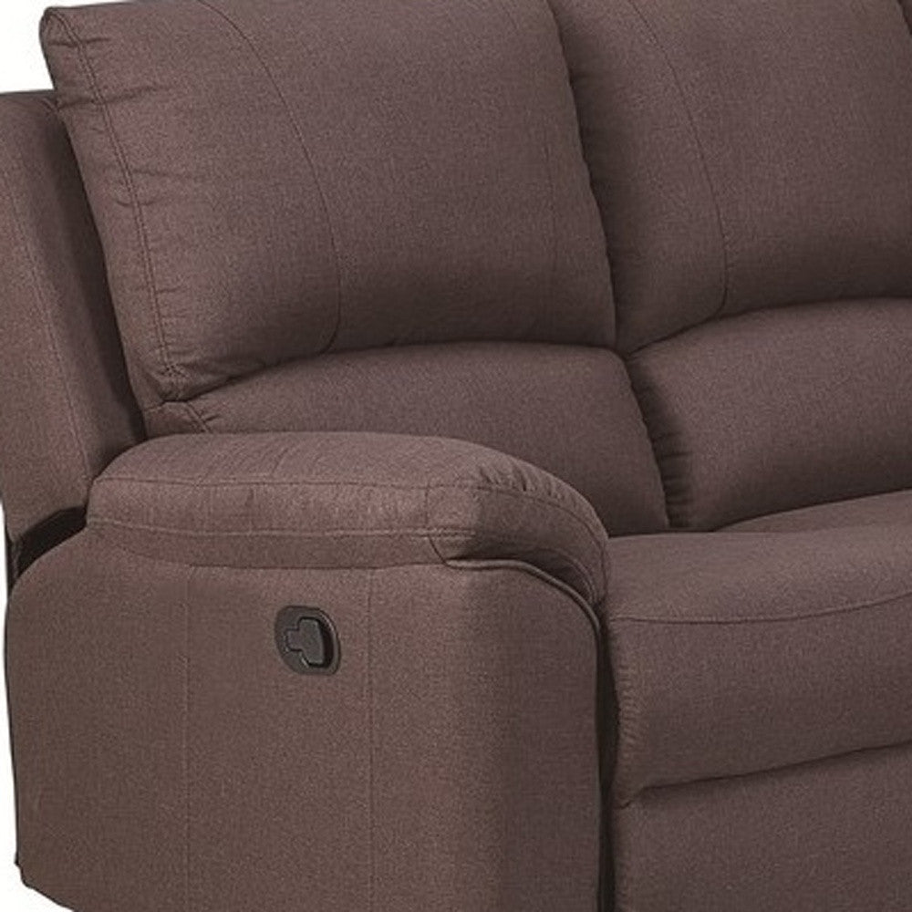 Polyester Blend Reclining U Shaped Three Piece Corner Sectional