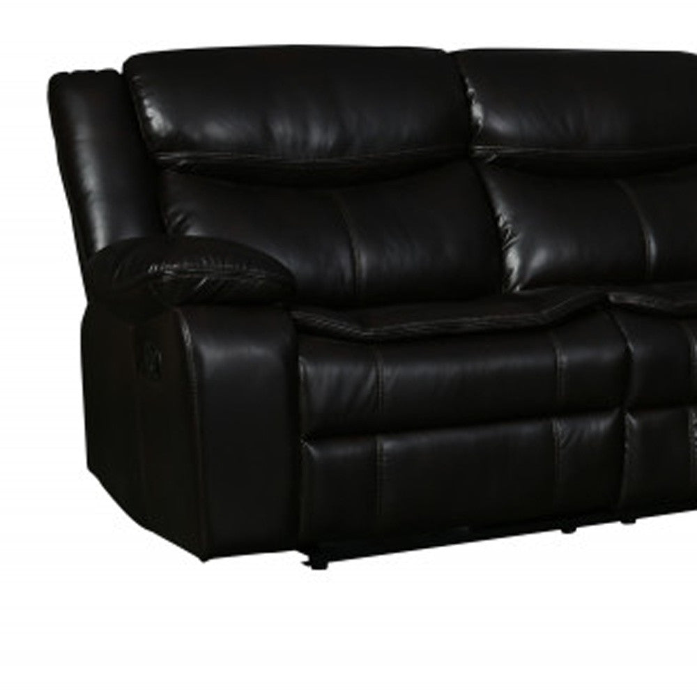 Polyester Blend Reclining U Shaped Three Piece Corner Sectional with Console