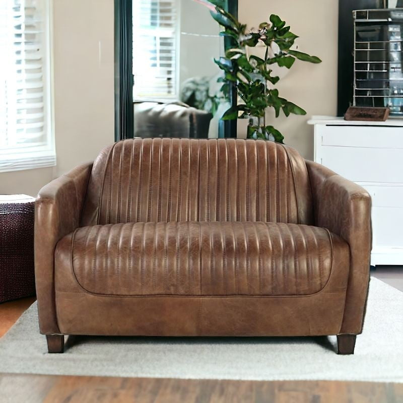 Leather Loveseat