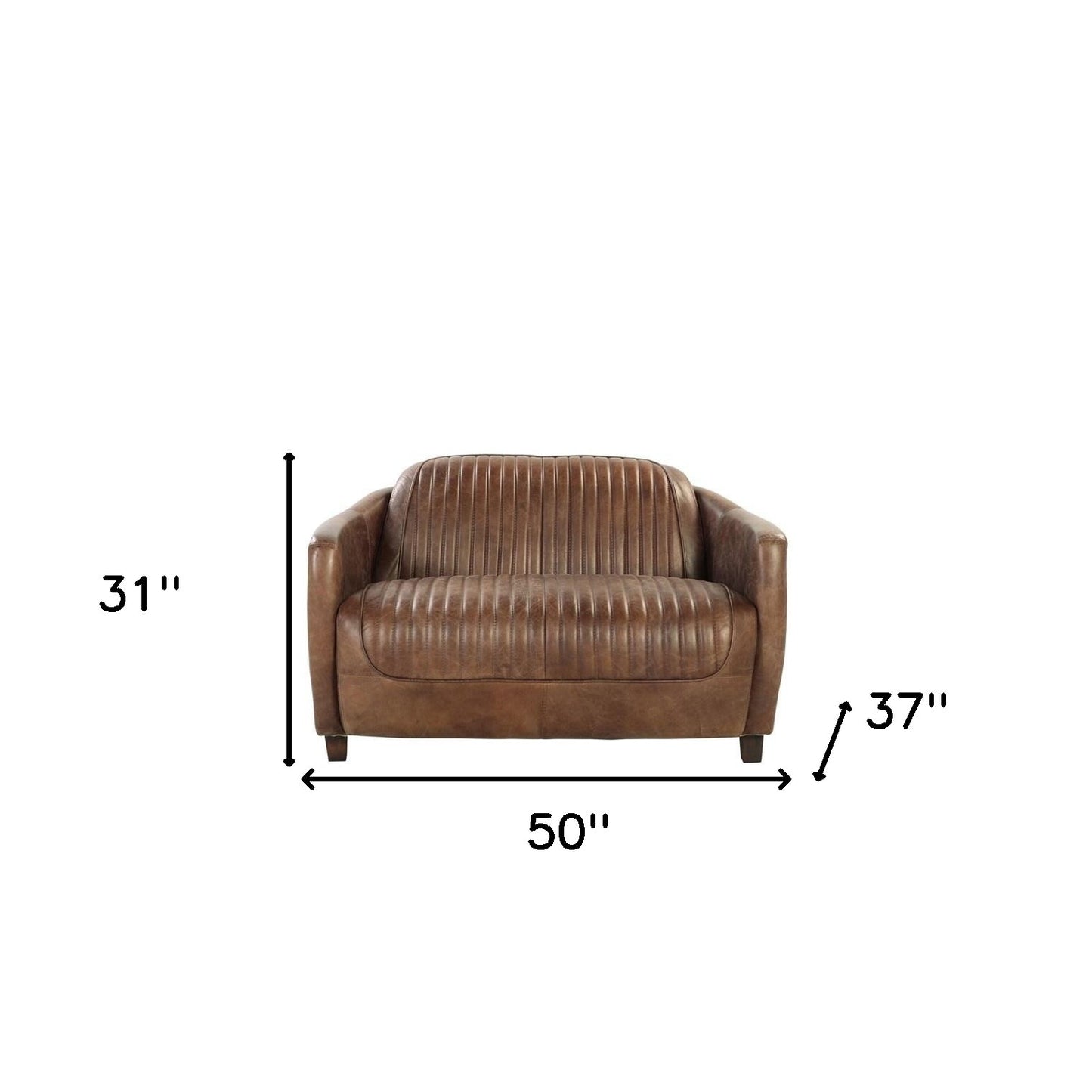 Leather Loveseat