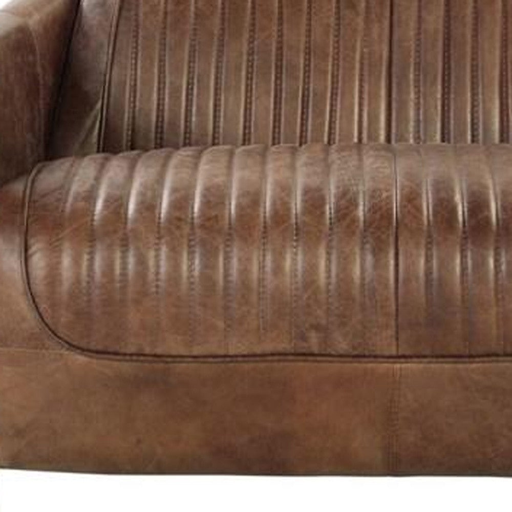 Leather Loveseat