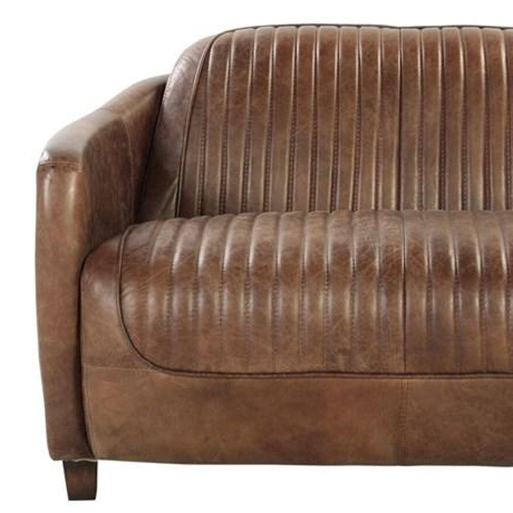 Leather Loveseat