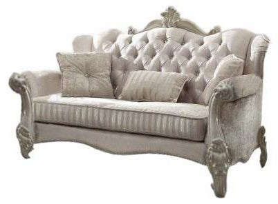 Chesterfield Loveseat and Toss Pillows