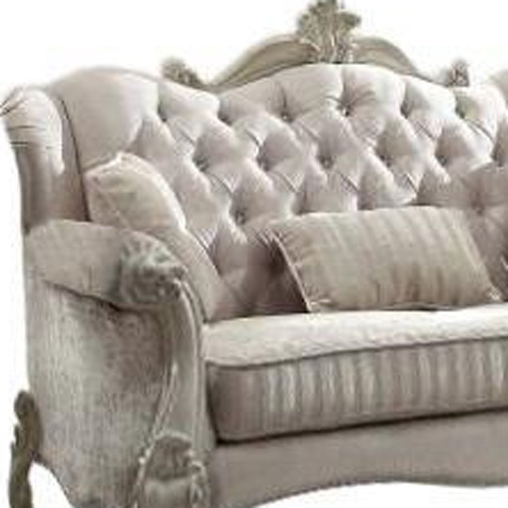 Chesterfield Loveseat and Toss Pillows