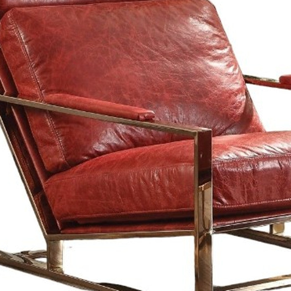 Top Grain Leather Arm Chair