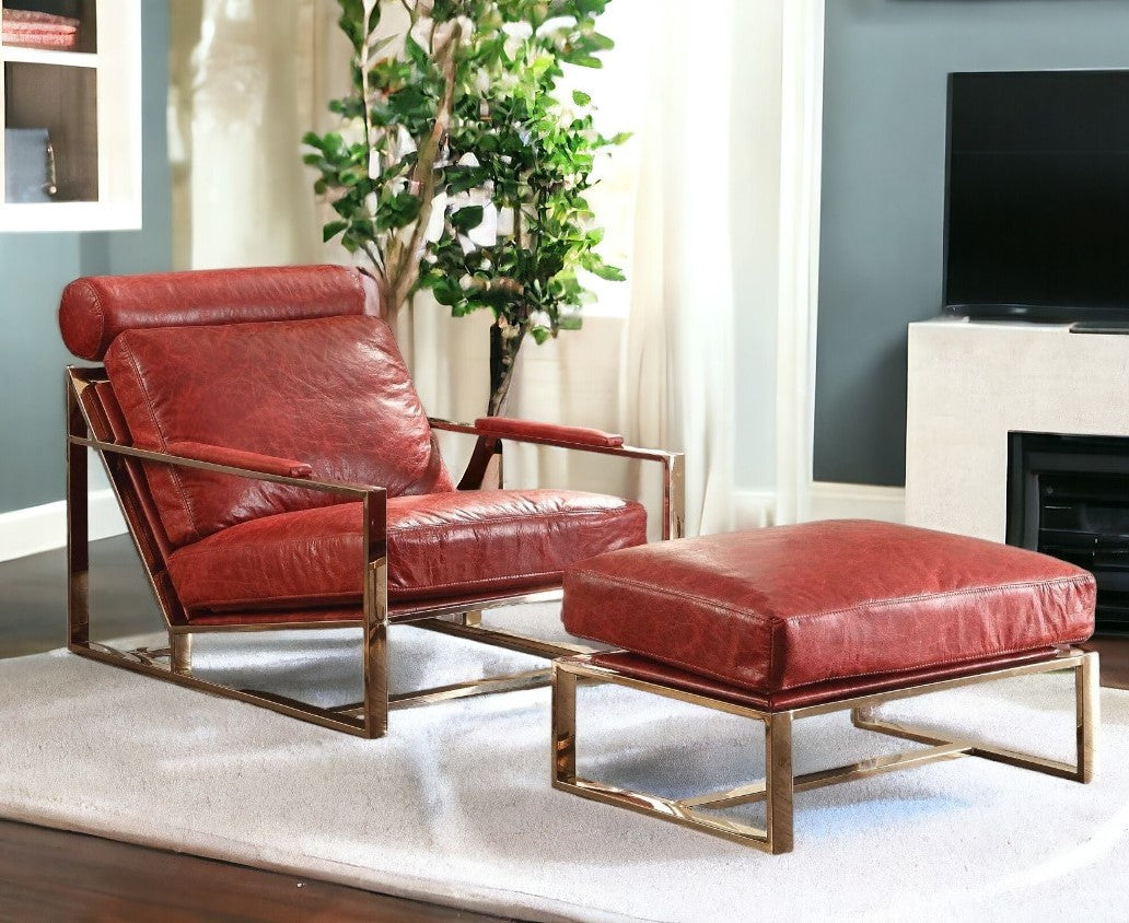 Top Grain Leather Arm Chair