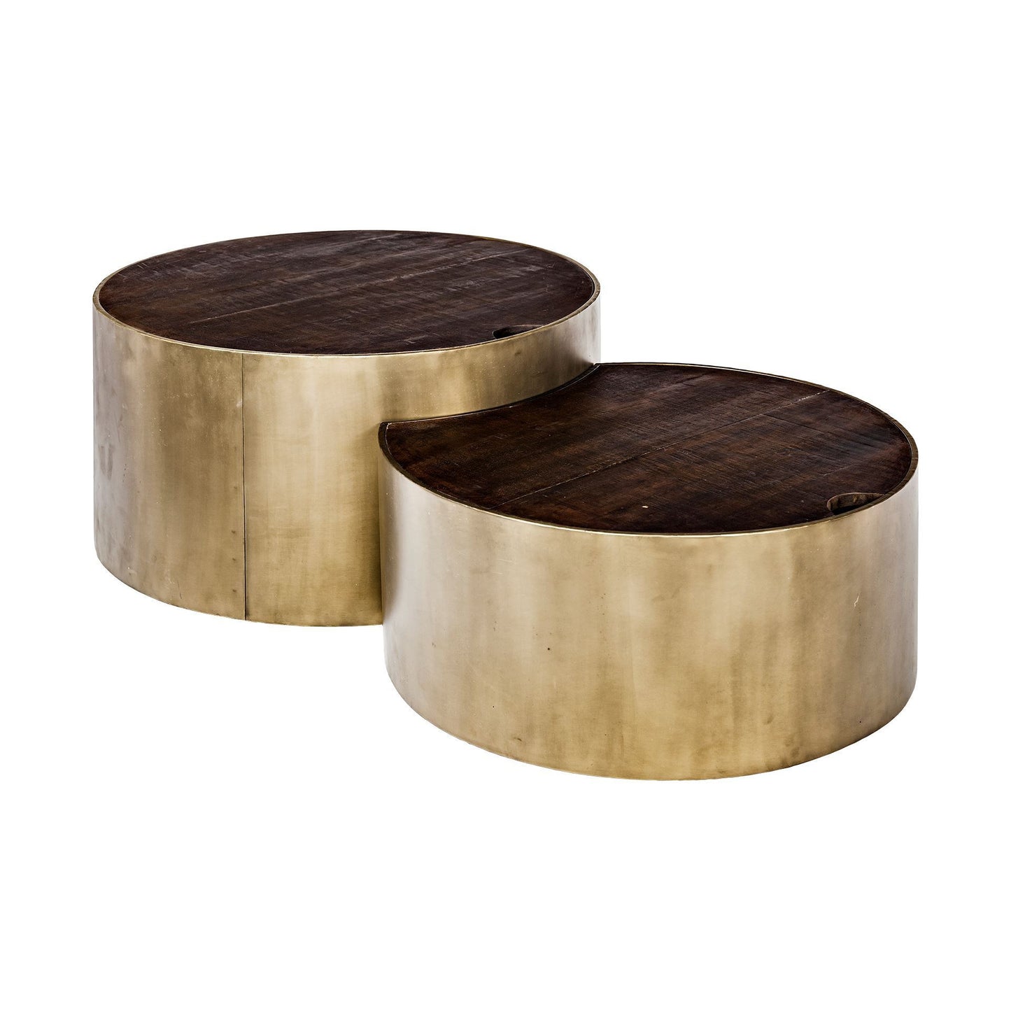 Wood Round Nested Coffee Tables