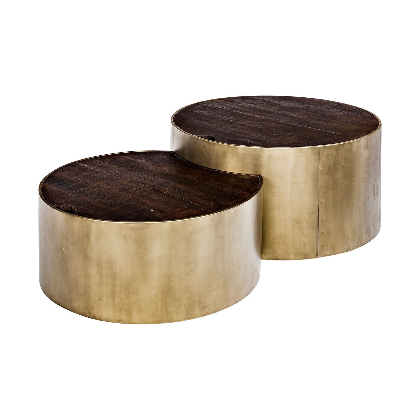 Wood Round Nested Coffee Tables