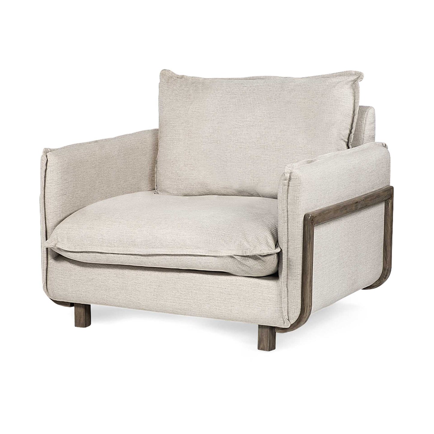 Linen Club Chair