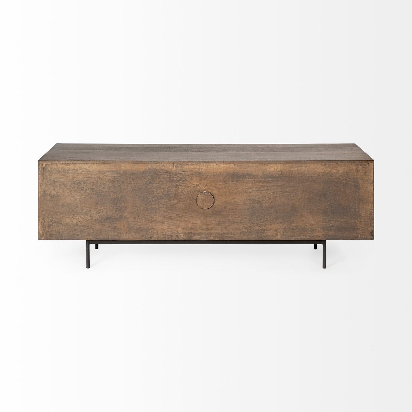 Solid Wood Cabinet Enclosed Storage TV Stand